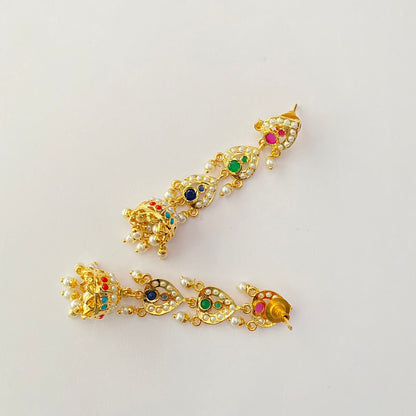 Gold Plated multi Earrings