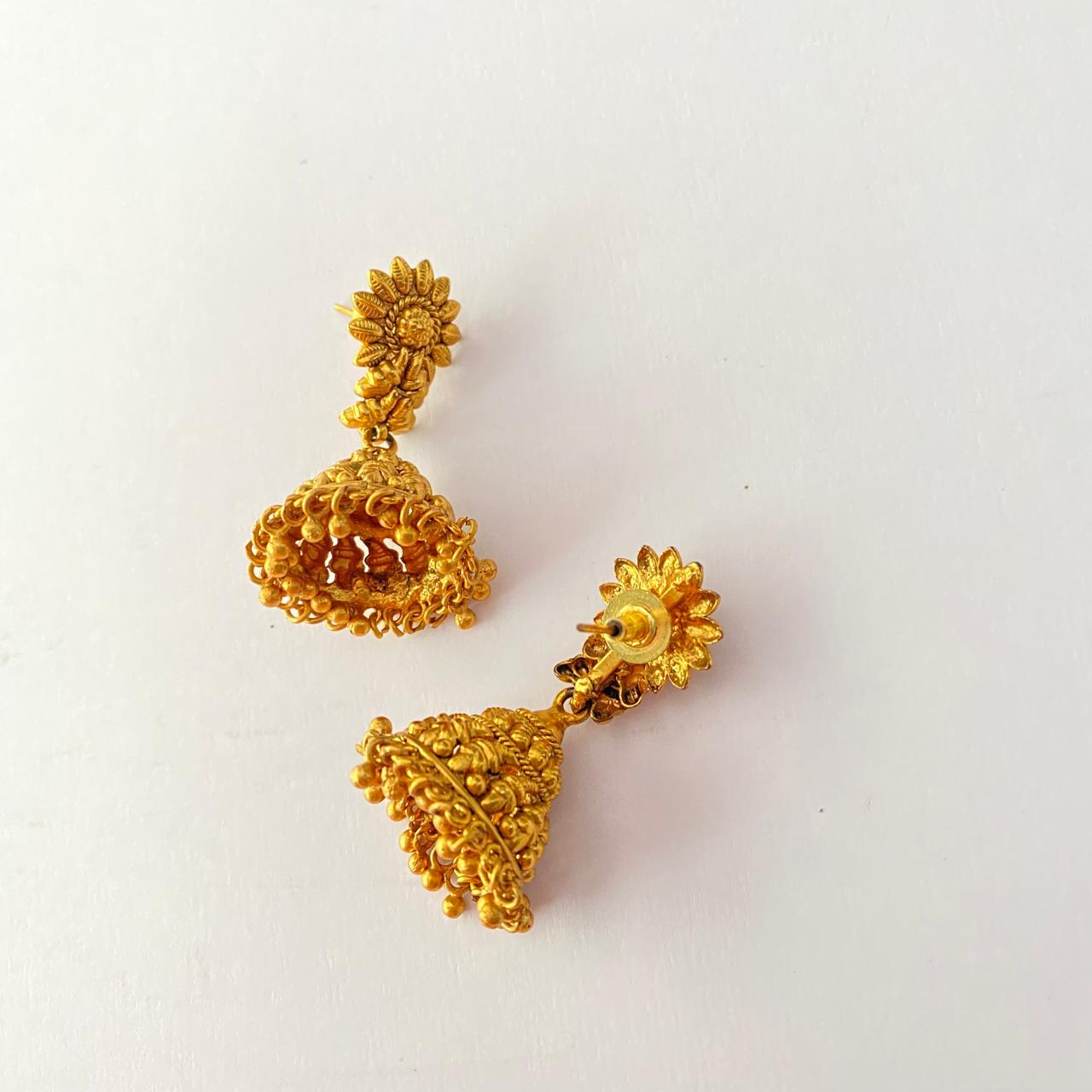 Gold Plated Jhumka Earring