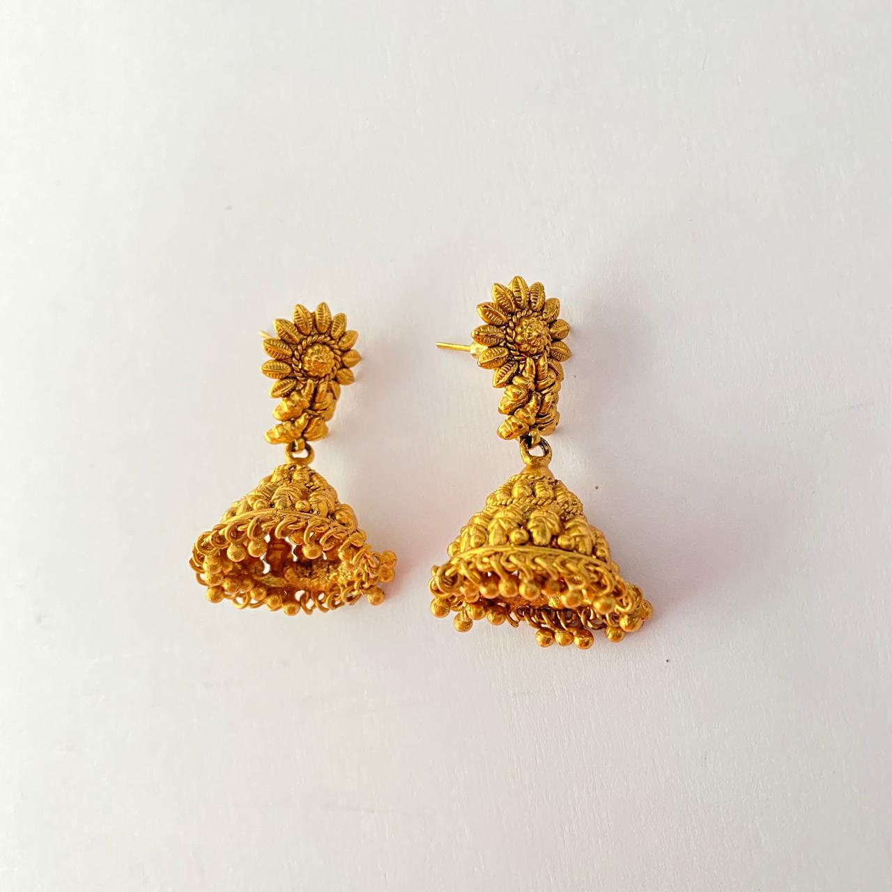 Gold Plated Jhumka Earring