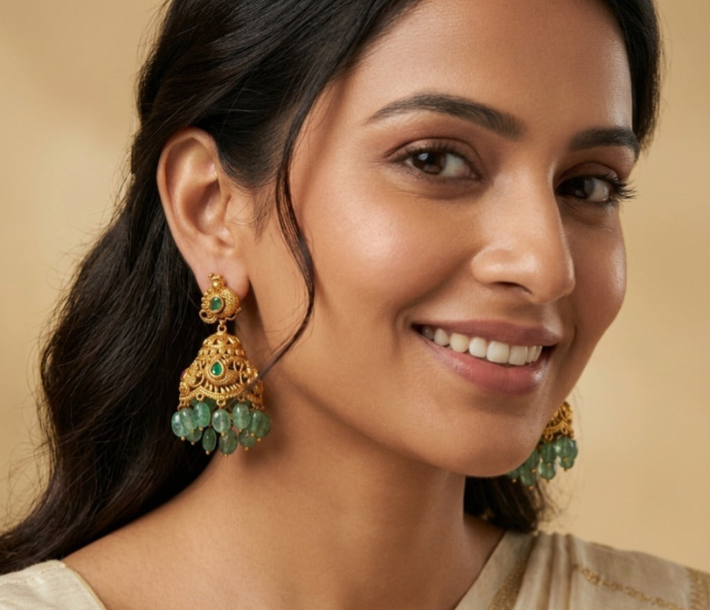 Gold Plated Traditional Latest design Jhumka