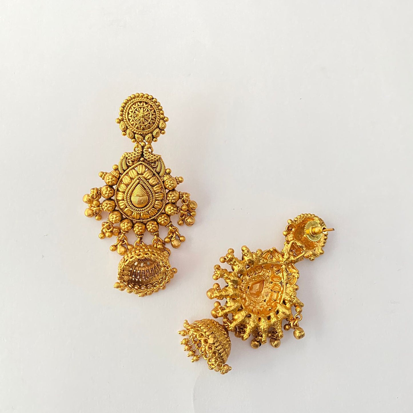 Antique Gold Plated Jhumka