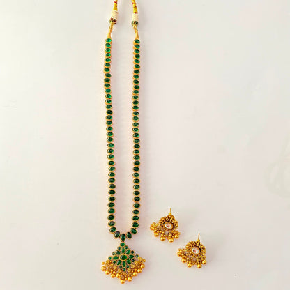Gold Plated Reversible Necklace Set
