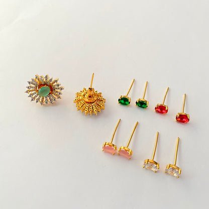 Gold Plated Changeable Earrings