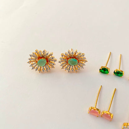 Gold Plated Changeable Earrings