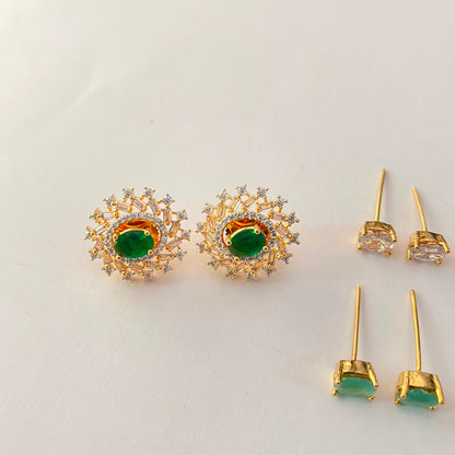 Changeable Gold Plated Earrings