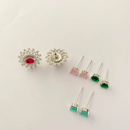 Silver Plated Changeable Earring