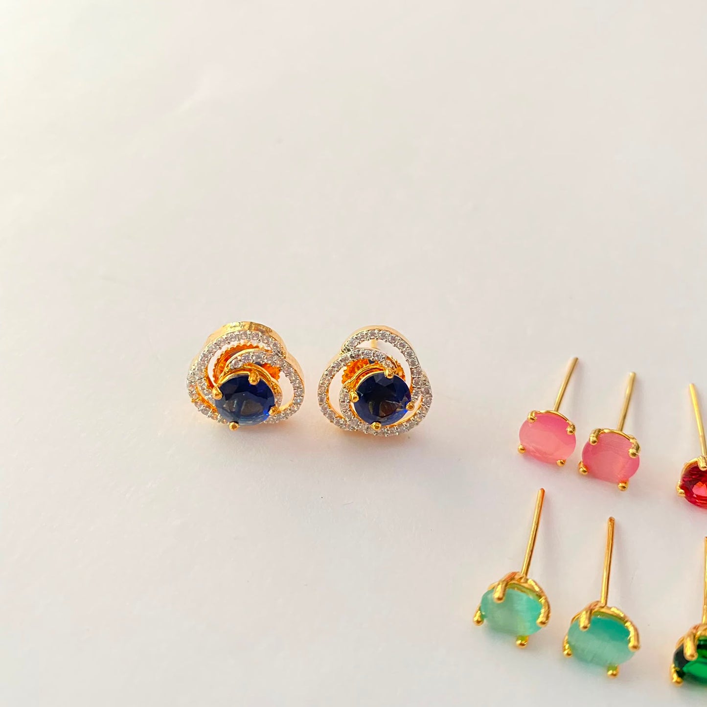 Changeable Gold Plated Earring