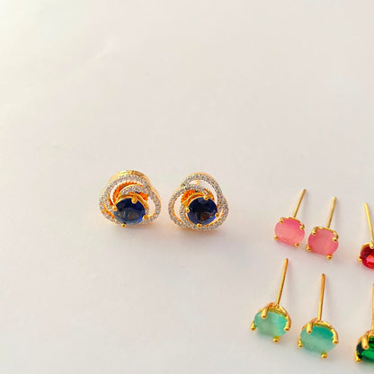 Changeable Gold Plated Earring