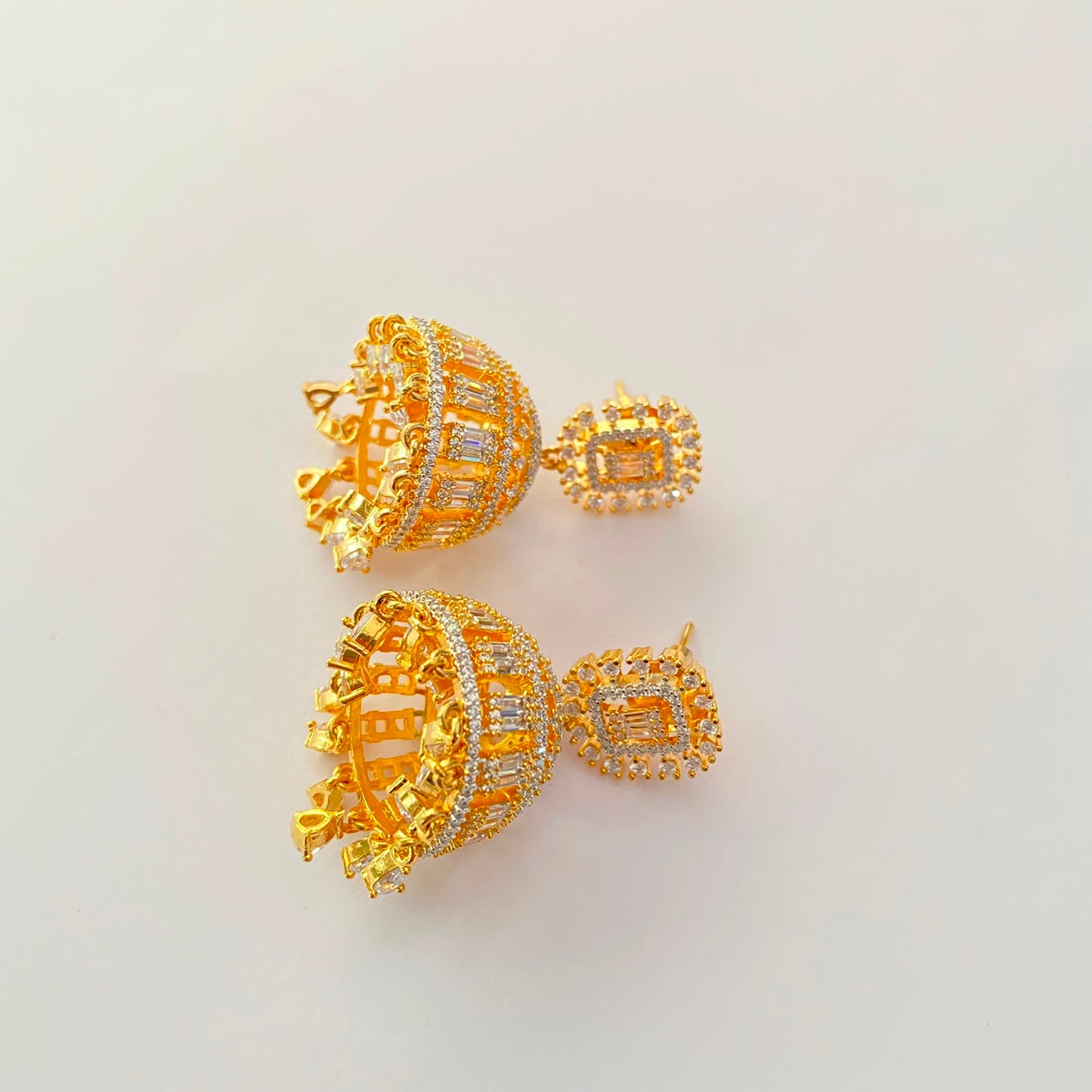 Diamond Gold Plated Jhumka Earring