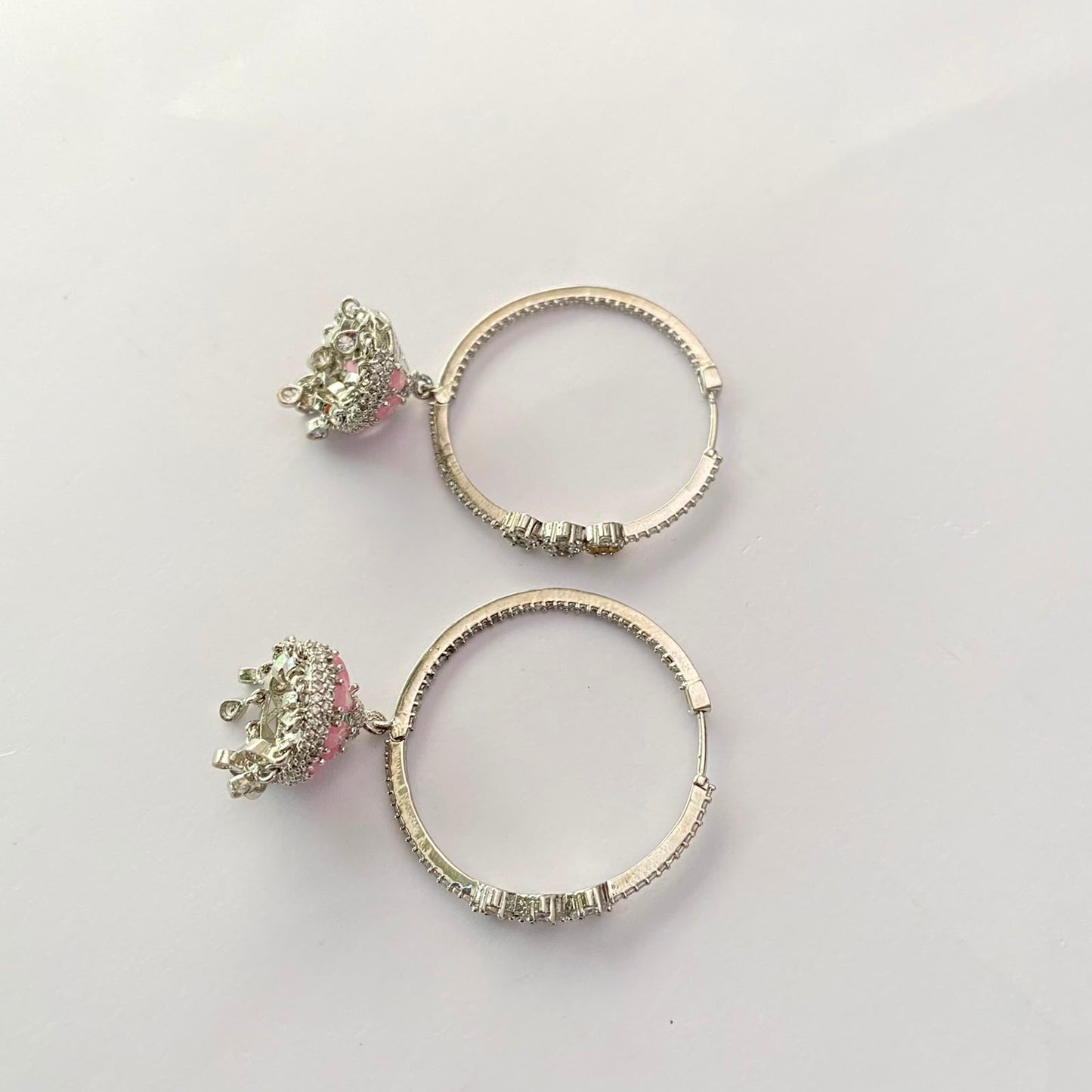 Silver Plated Diamond Pink Bali