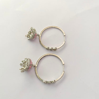 Silver Plated Diamond Pink Bali