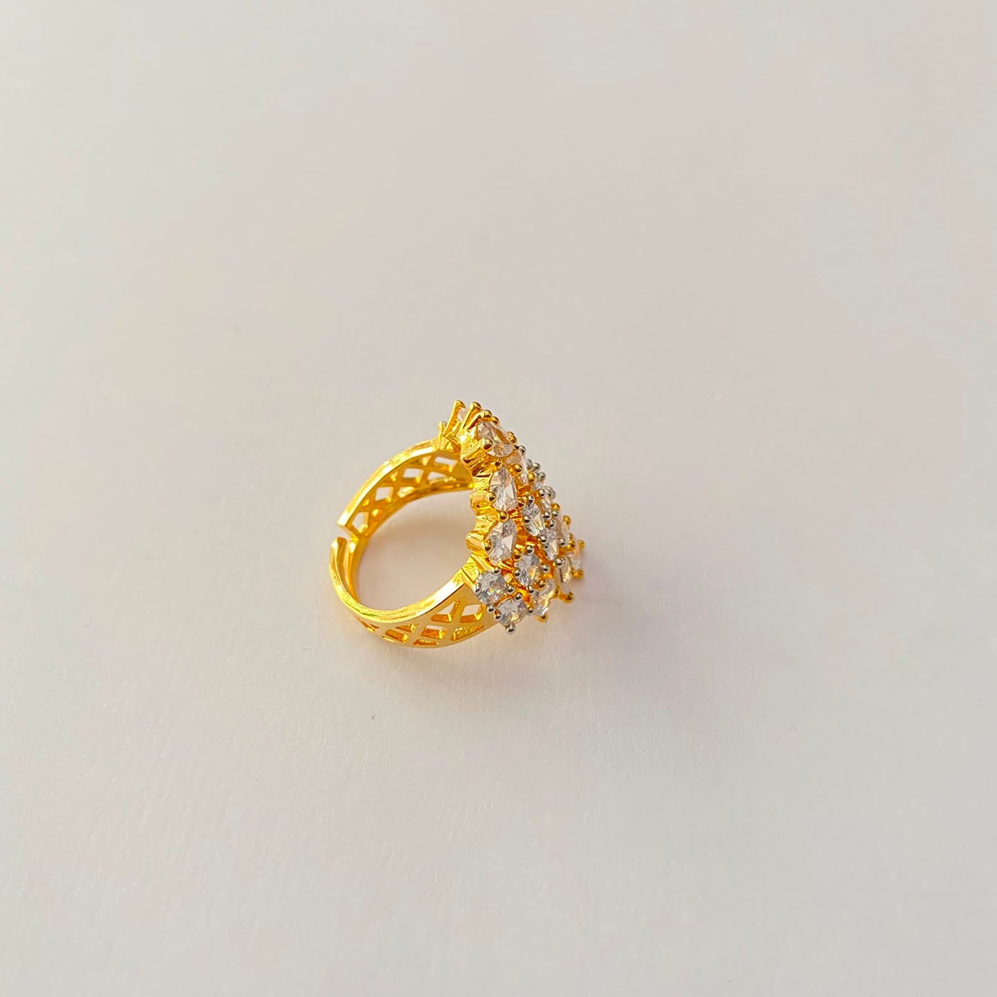 Gold Plated Diamond Ring