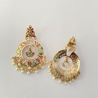 Multi Jadau Chand Bali