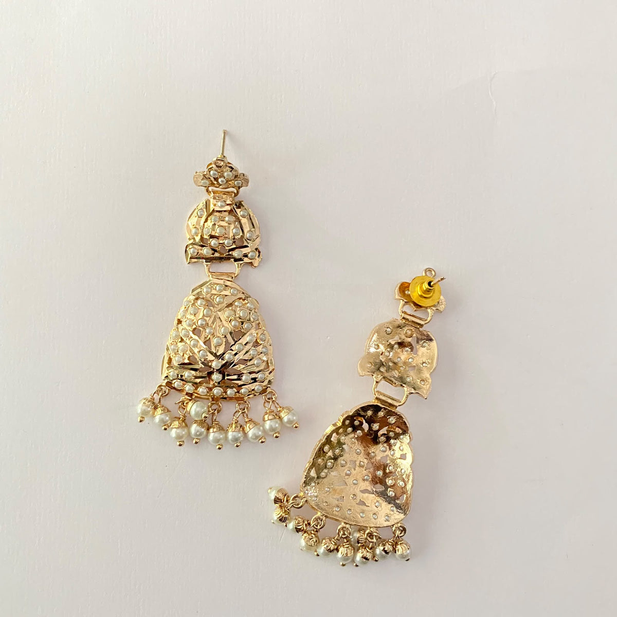 White Pearl Jadau Earring