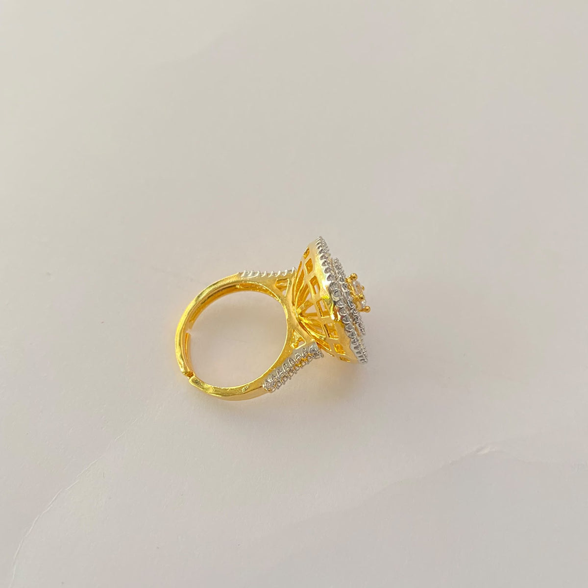 Gold Plated Diamond Ring