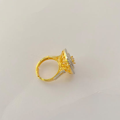 Gold Plated Diamond Ring