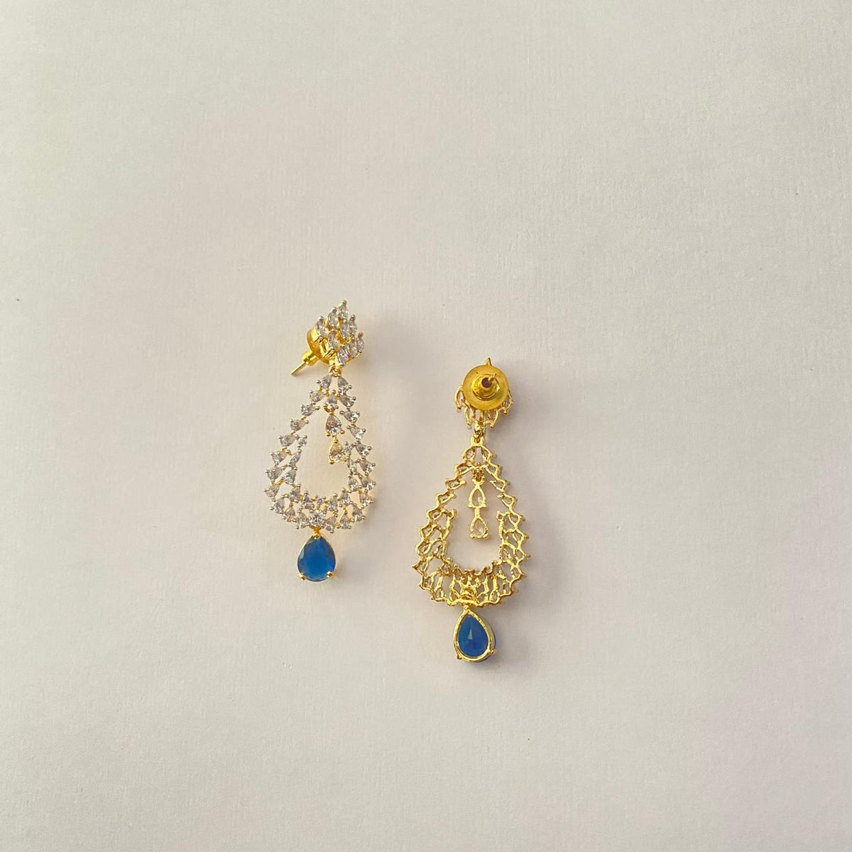 Blue Drop Stone A.D Earing