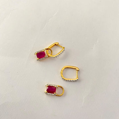 Gold Plated Red Bali